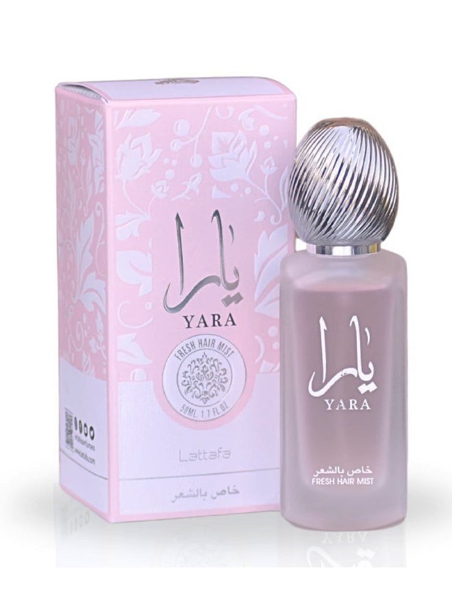 Lattafa Yara Hair Perfume – Soft Feminine Scent & Long-Lasting – 50 ml